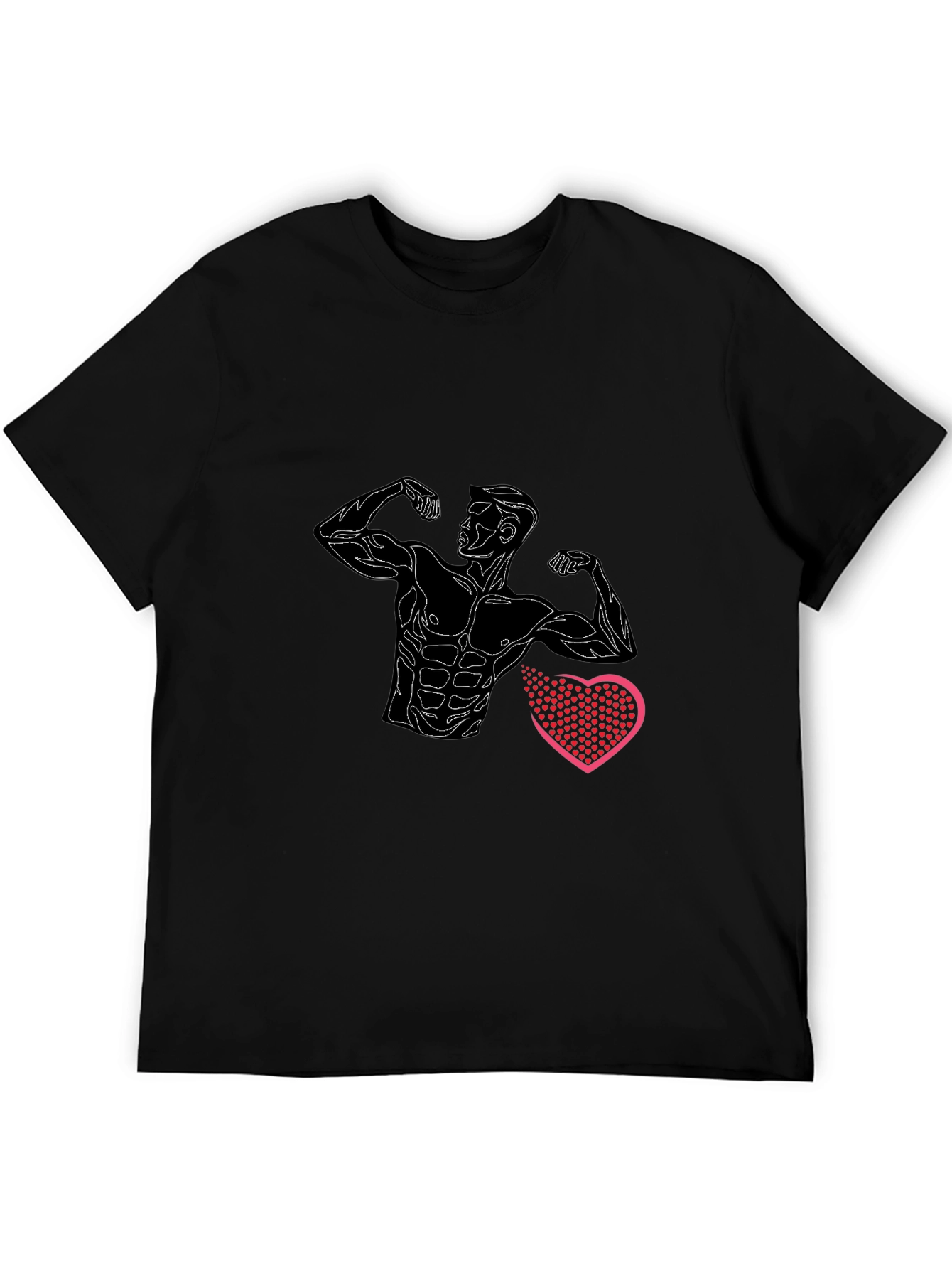 Muscle Man Heart T-Shirt