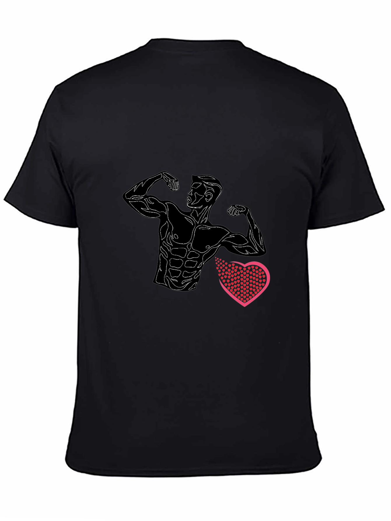 Muscle Man Heart T-Shirt