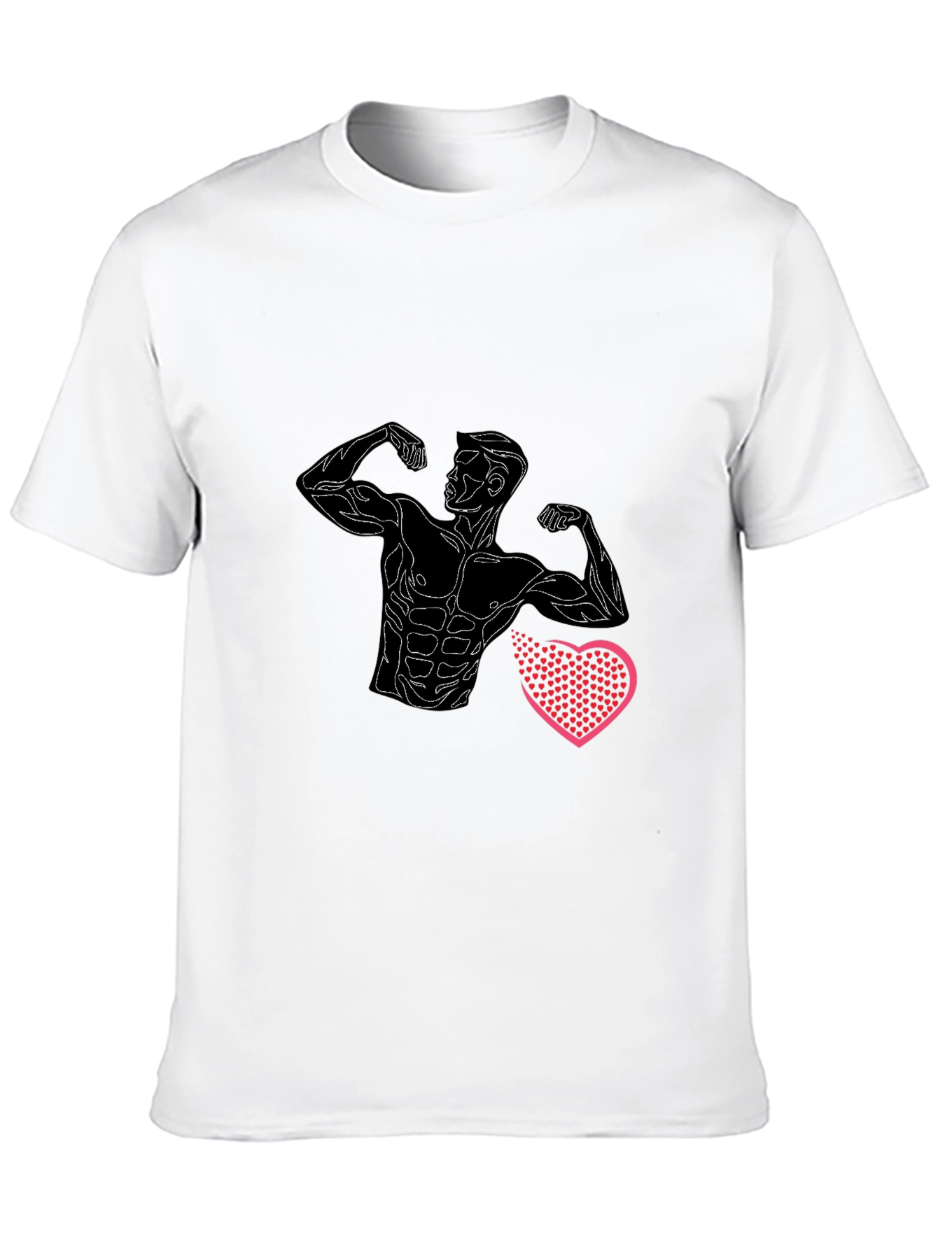 Muscle Man Heart T-Shirt