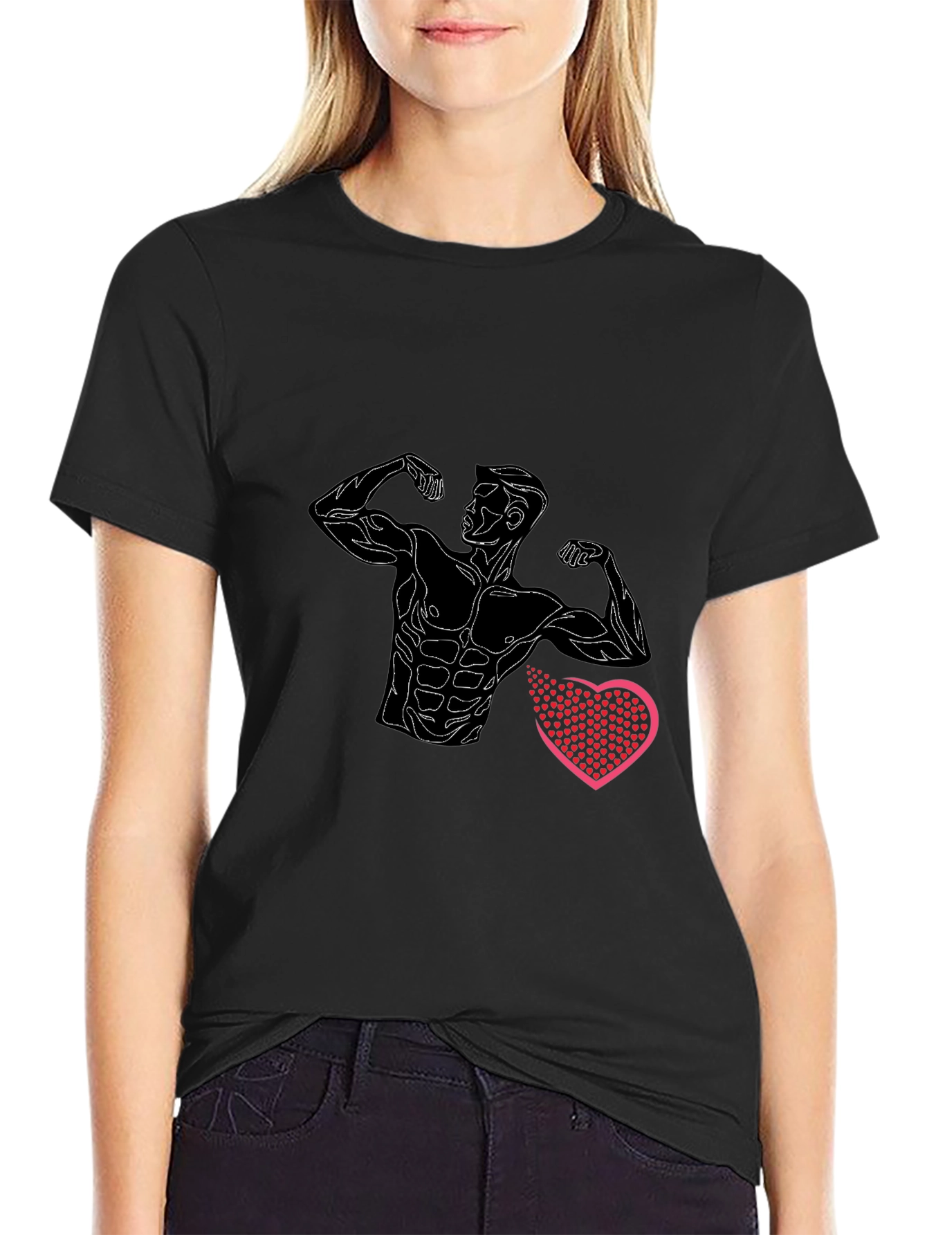 Muscle Man Heart T-Shirt