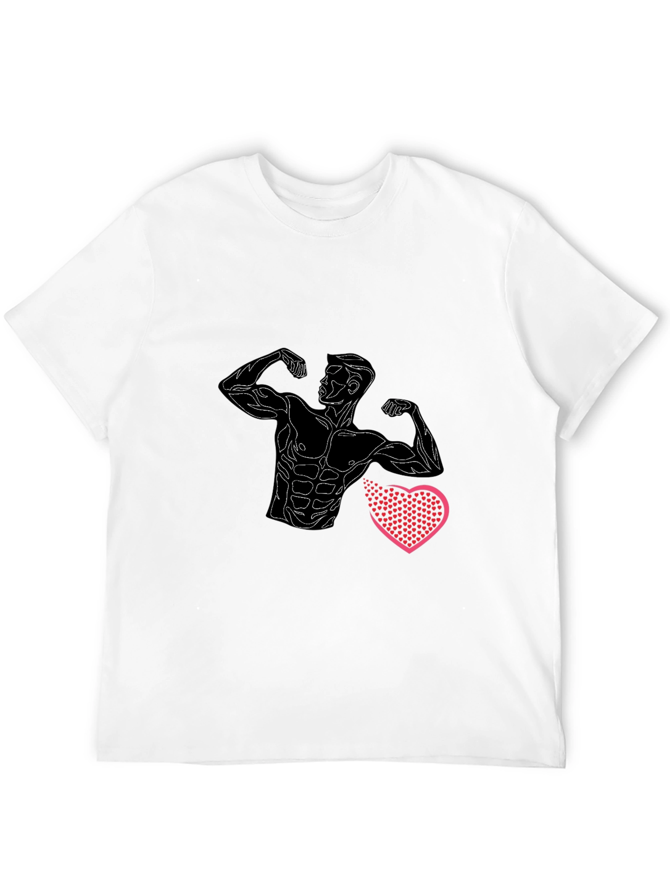 Muscle Man Heart T-Shirt