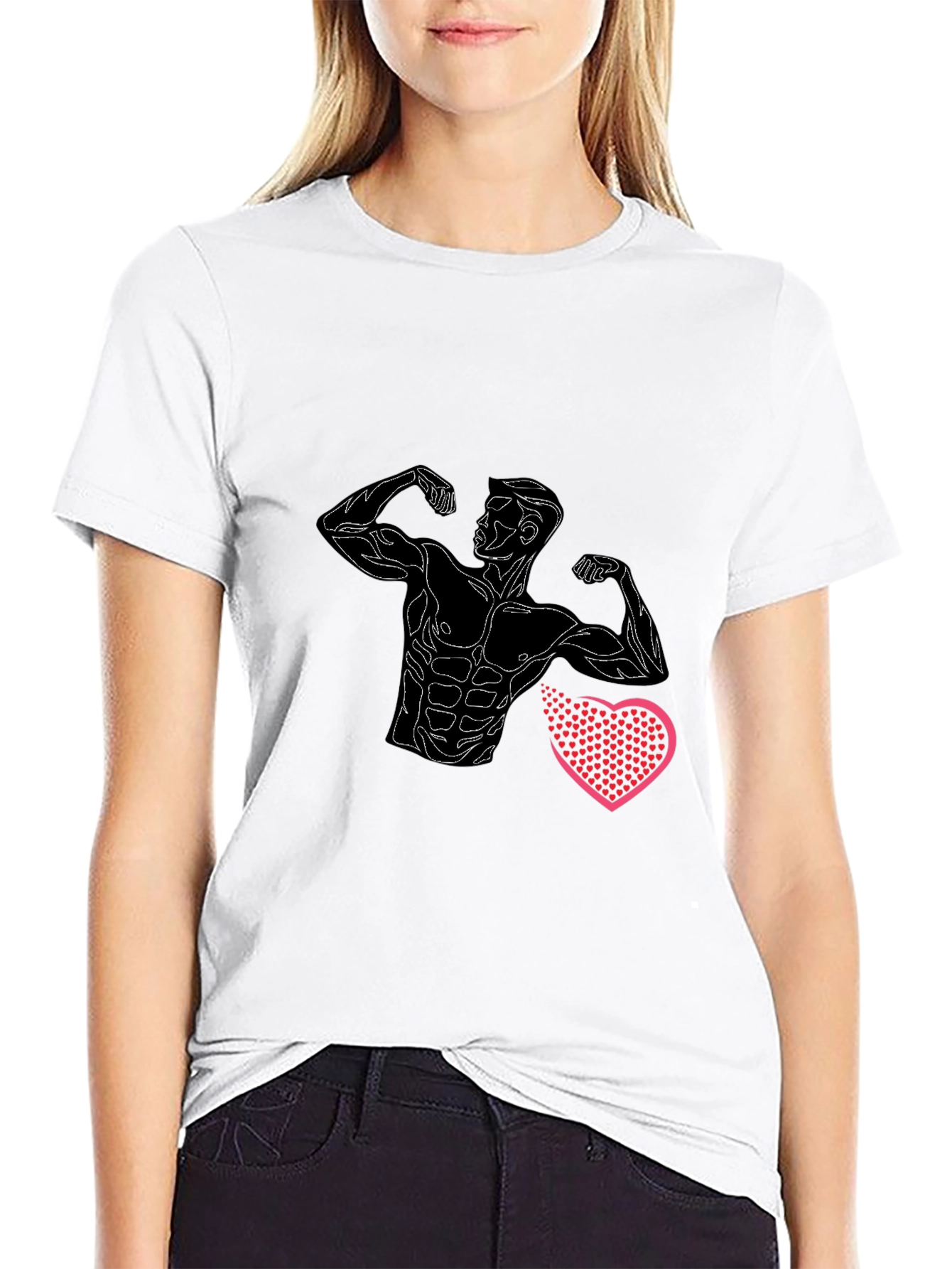 Muscle Man Heart T-Shirt