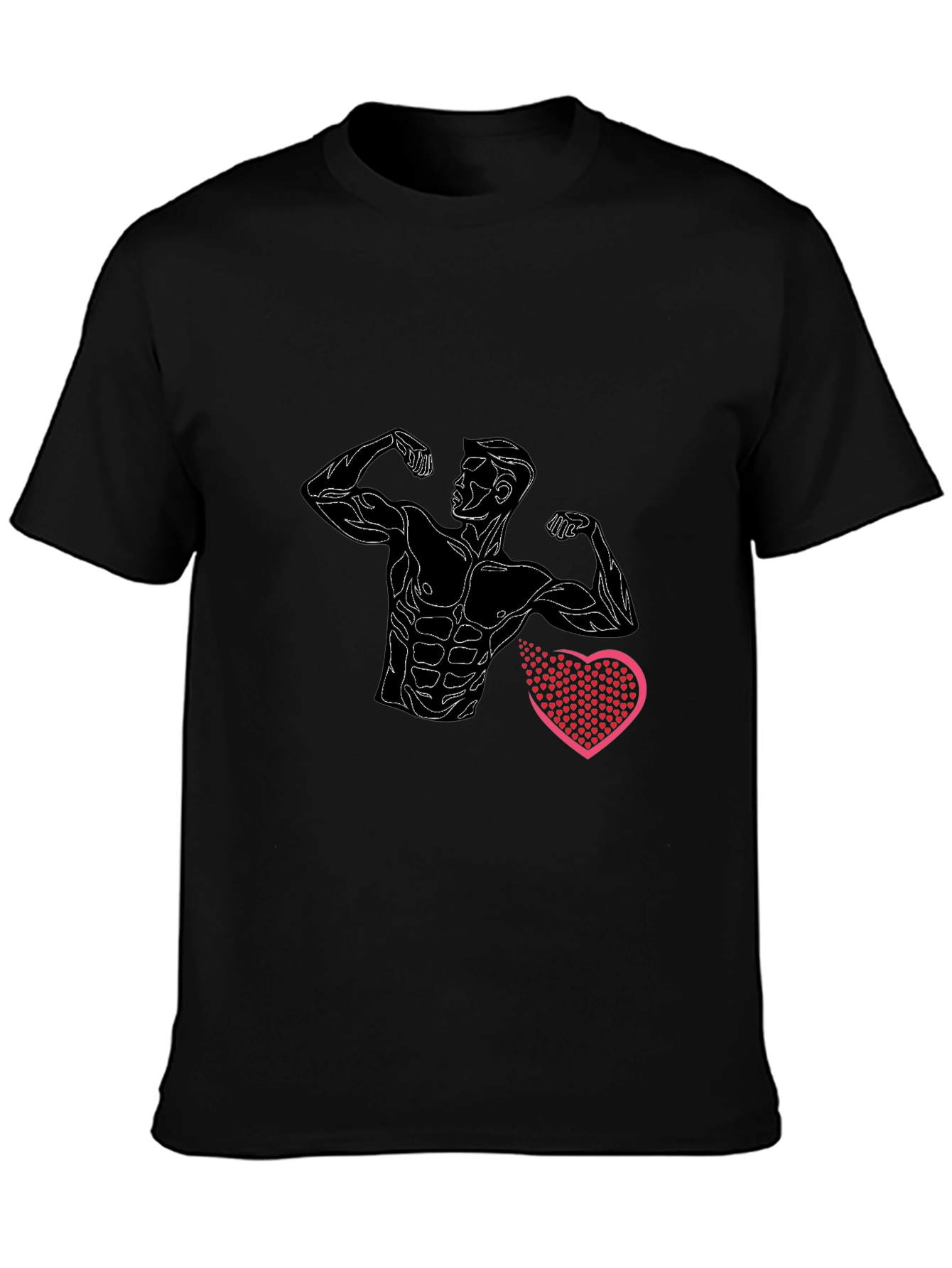 Muscle Man Heart T-Shirt