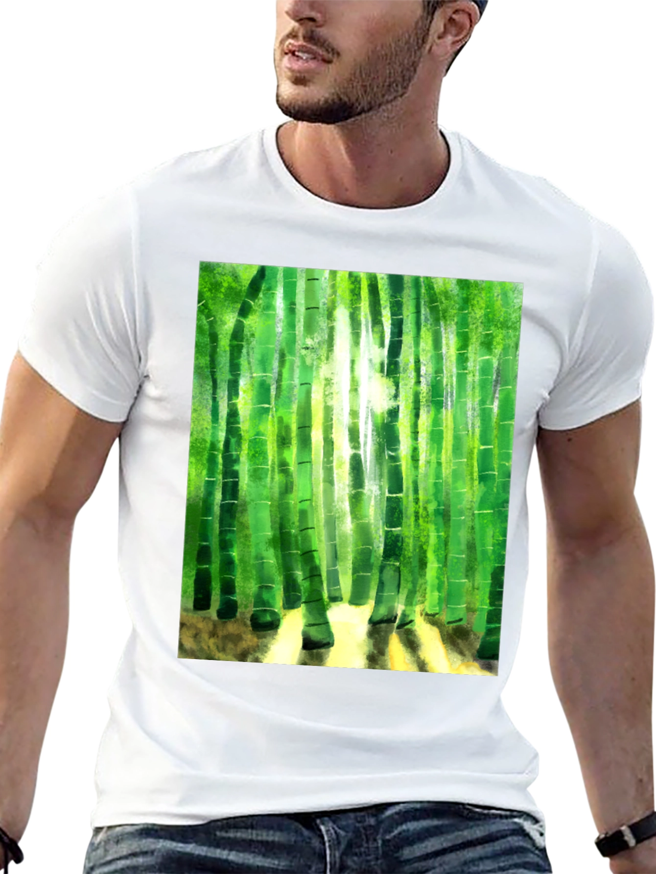 Bamboo Forest Graphic Tee - Nature Inspired Design