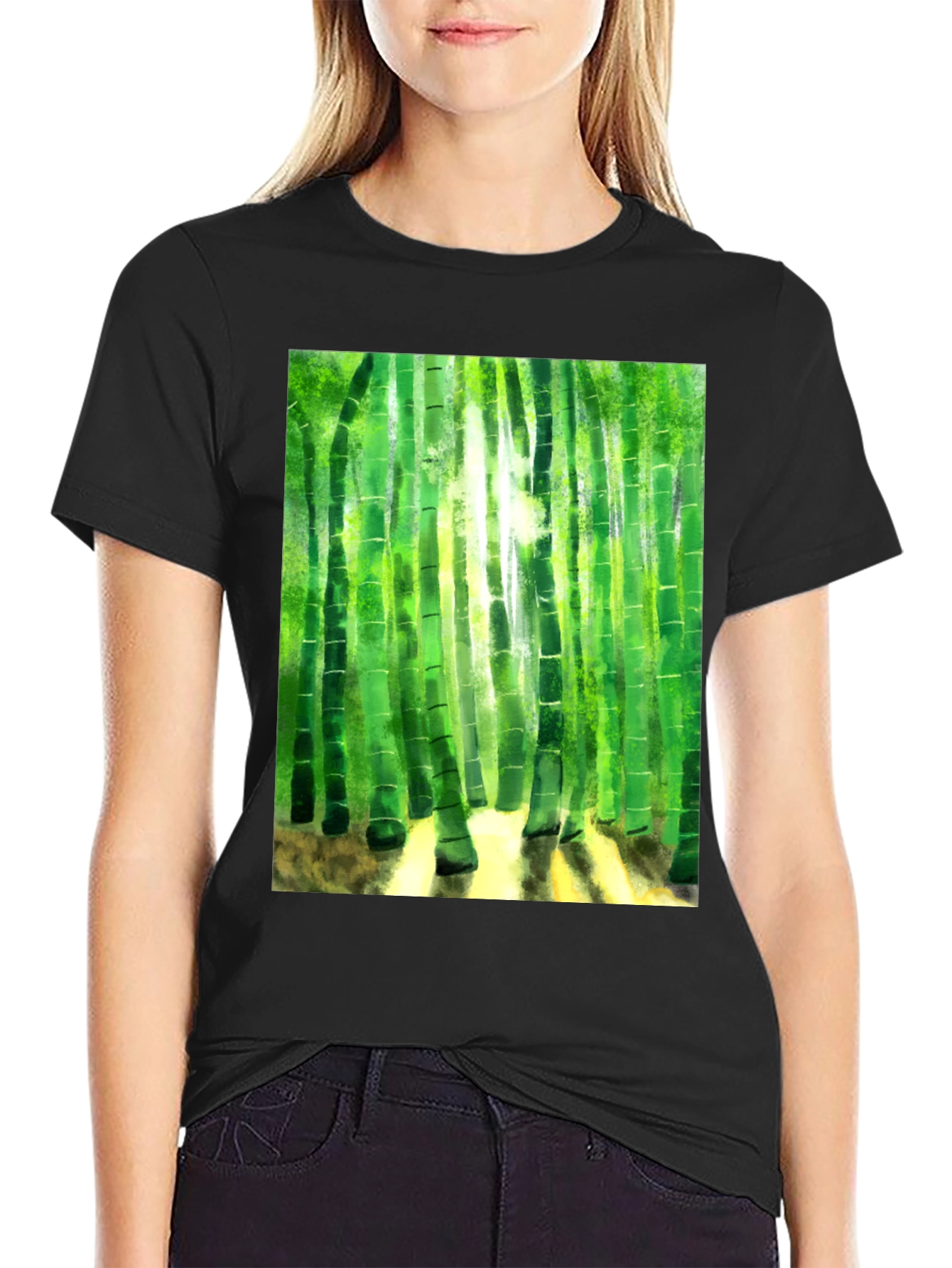 Bamboo Forest Graphic Tee - Nature Inspired Design