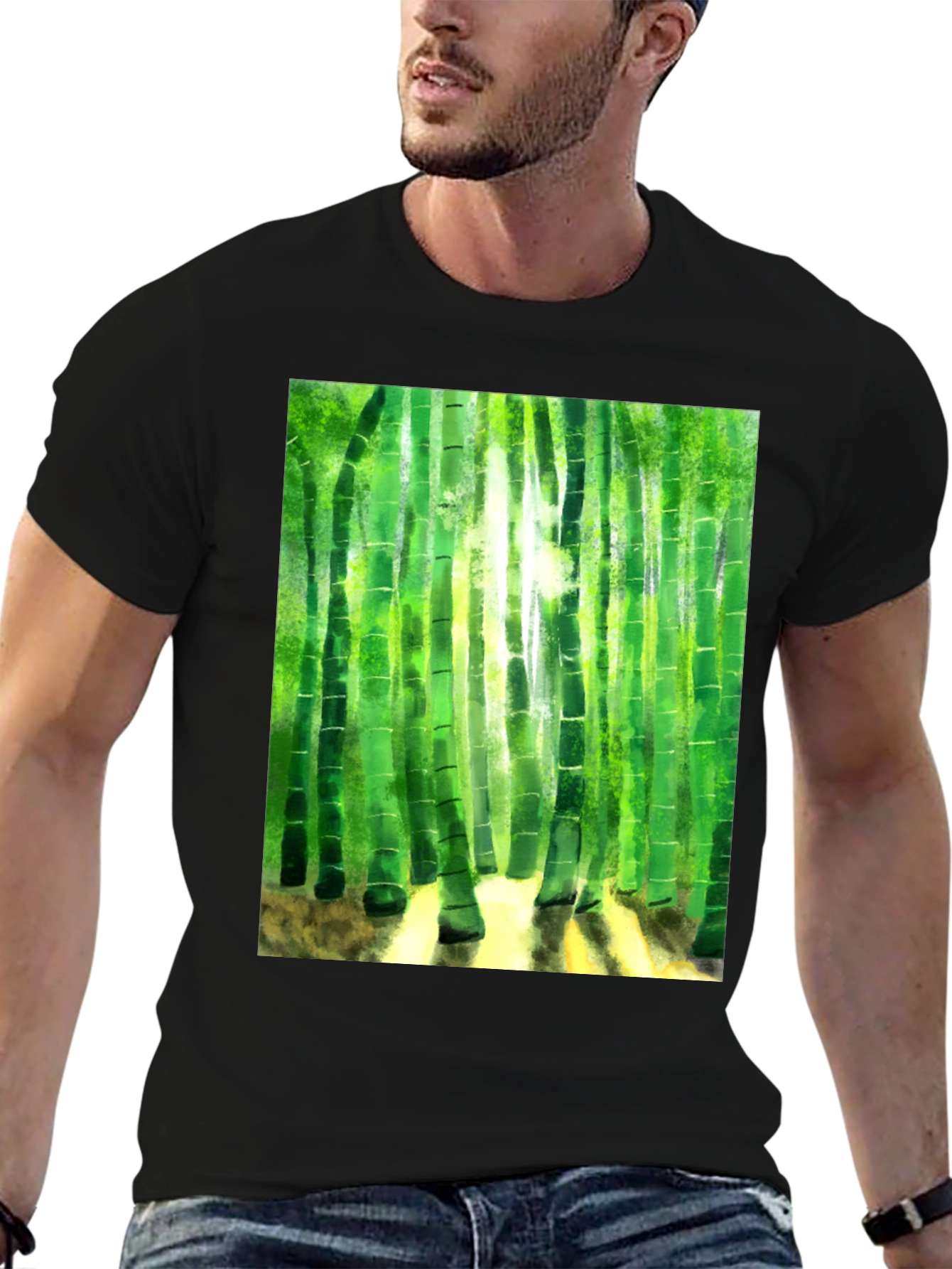 Bamboo Forest Graphic Tee - Nature Inspired Design
