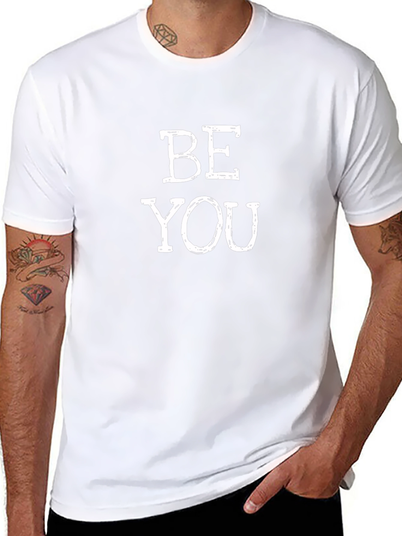 Be You Black Graphic T-Shirt