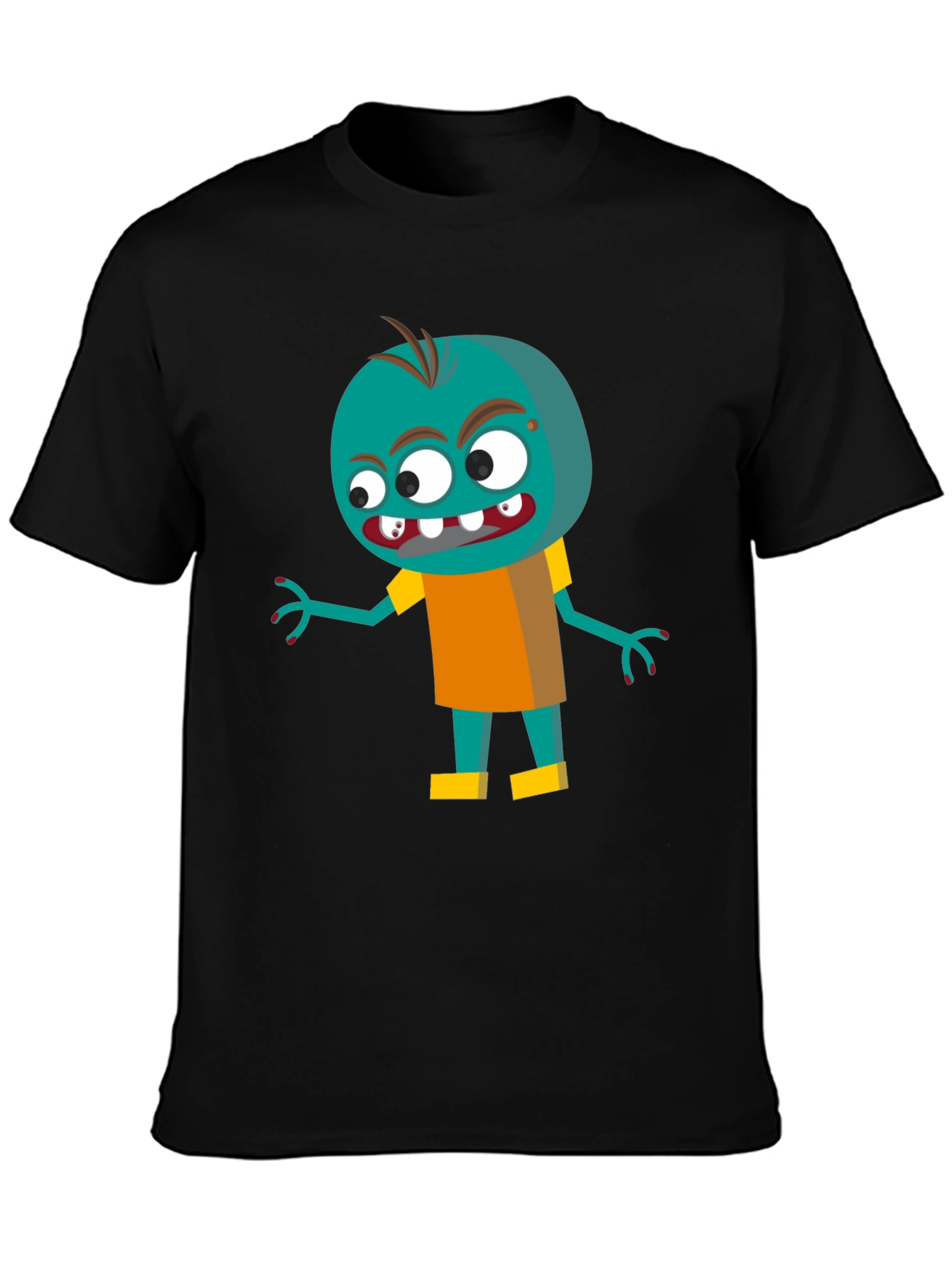 Cartoon Zombie Graphic Tee - Fun & Spooky!