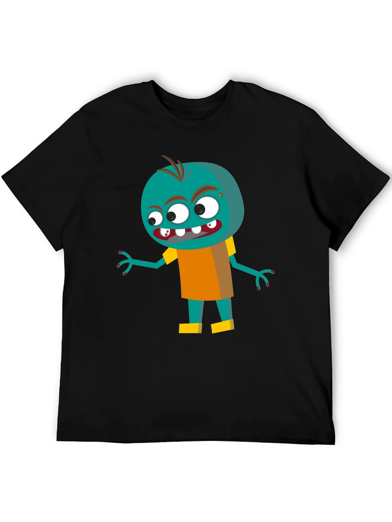 Cartoon Zombie Graphic Tee - Fun & Spooky!