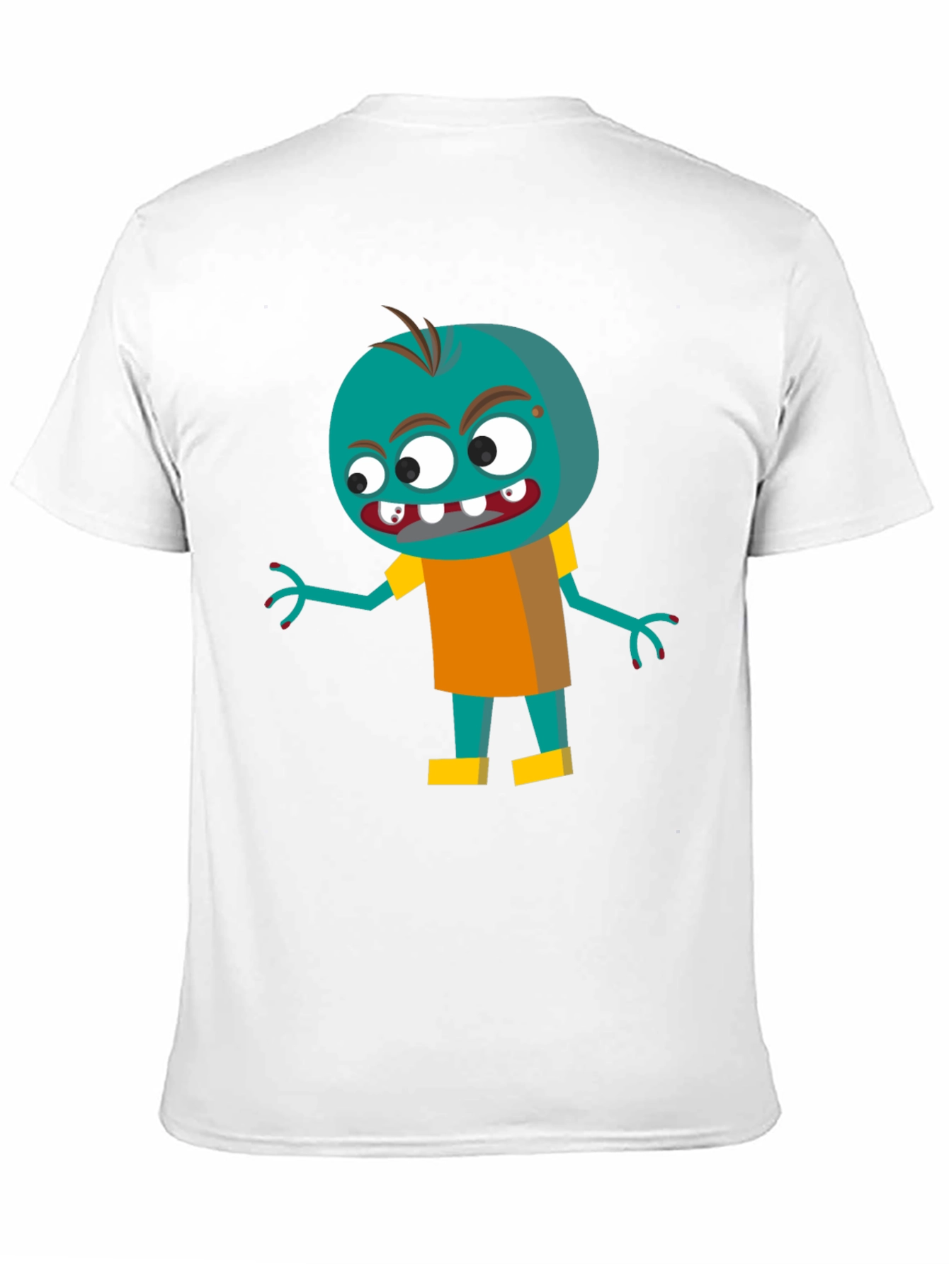 Cartoon Zombie Graphic Tee - Fun & Spooky!