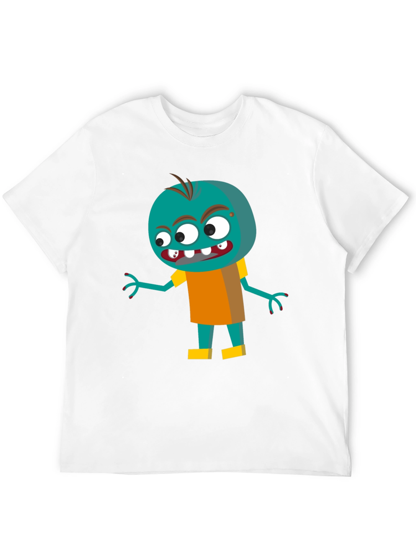 Cartoon Zombie Graphic Tee - Fun & Spooky!