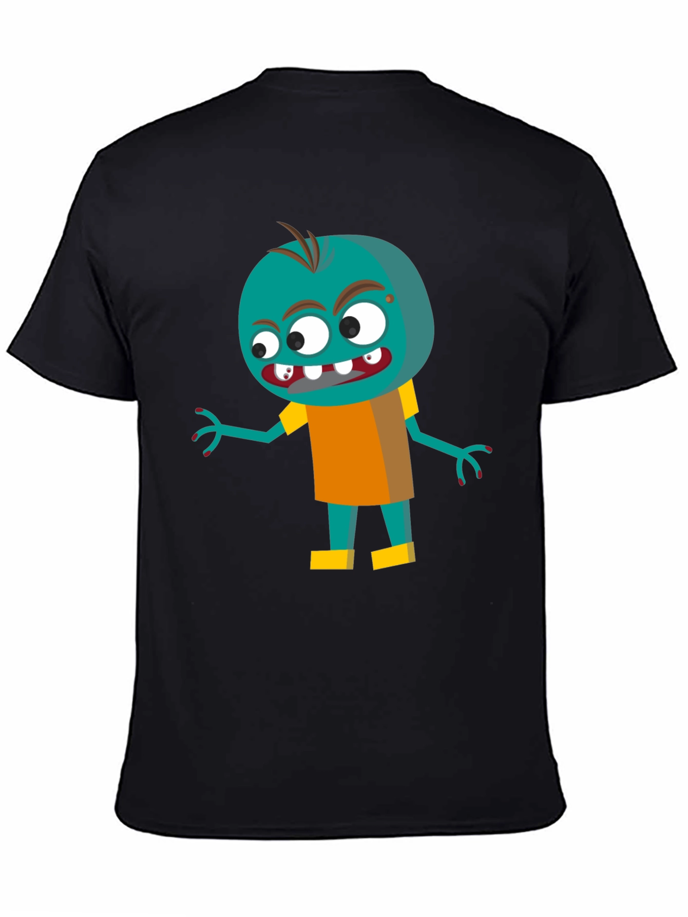 Cartoon Zombie Graphic Tee - Fun & Spooky!