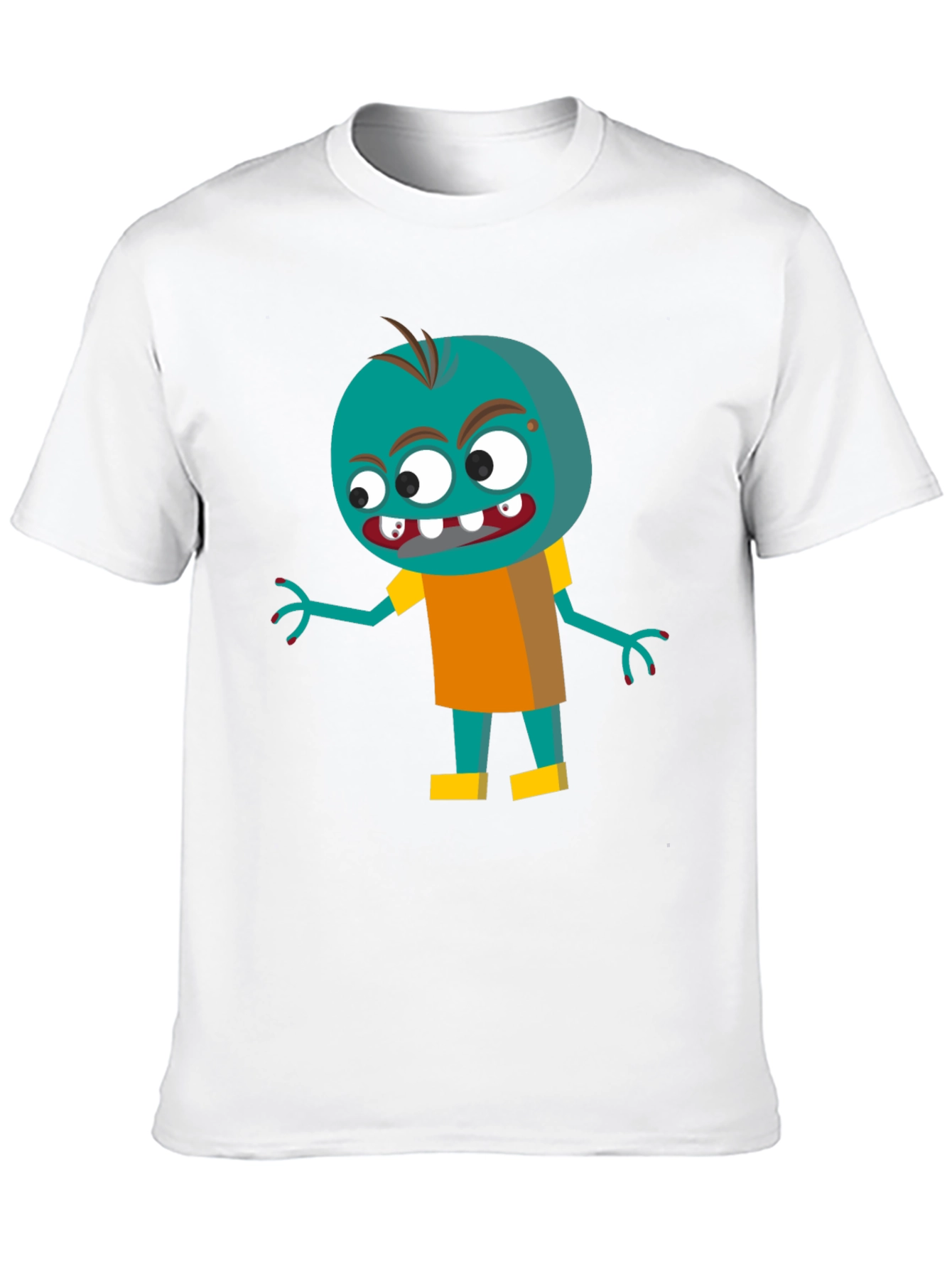 Cartoon Zombie Graphic Tee - Fun & Spooky!