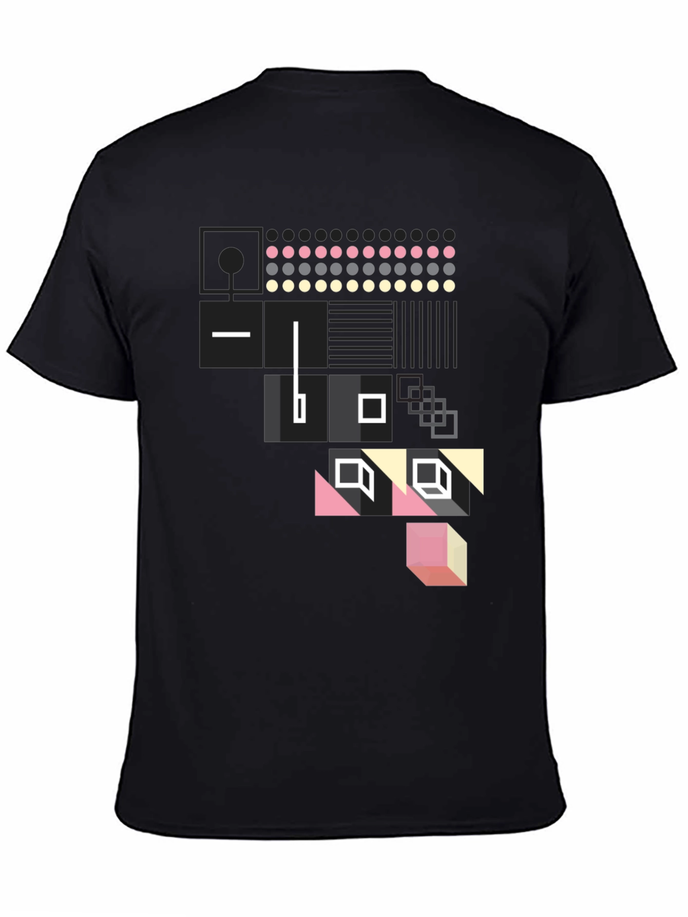 Abstract Graphic Tee - Modern Geometric Print