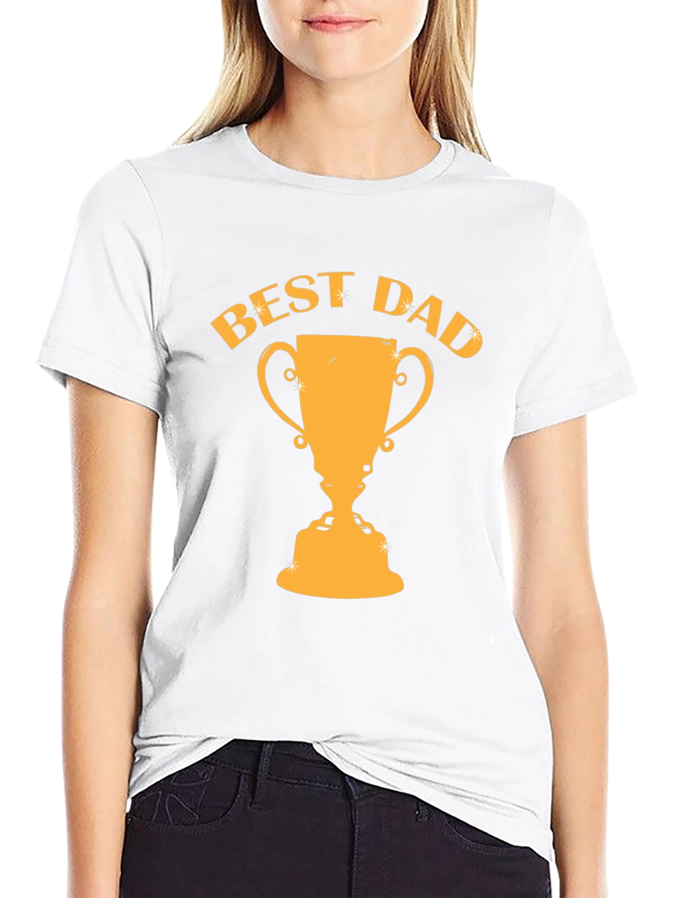 Best Dad Trophy Graphic Tee - Fathers Day Gift