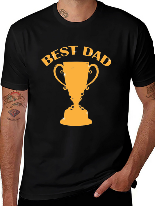 Best Dad Trophy Graphic Tee - Fathers Day Gift
