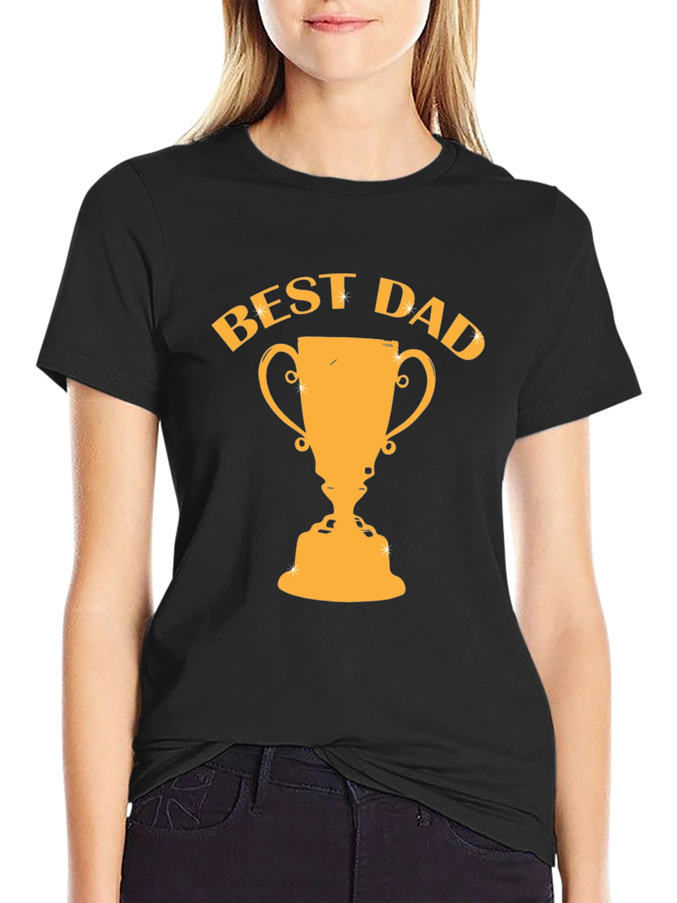 Best Dad Trophy Graphic Tee - Fathers Day Gift