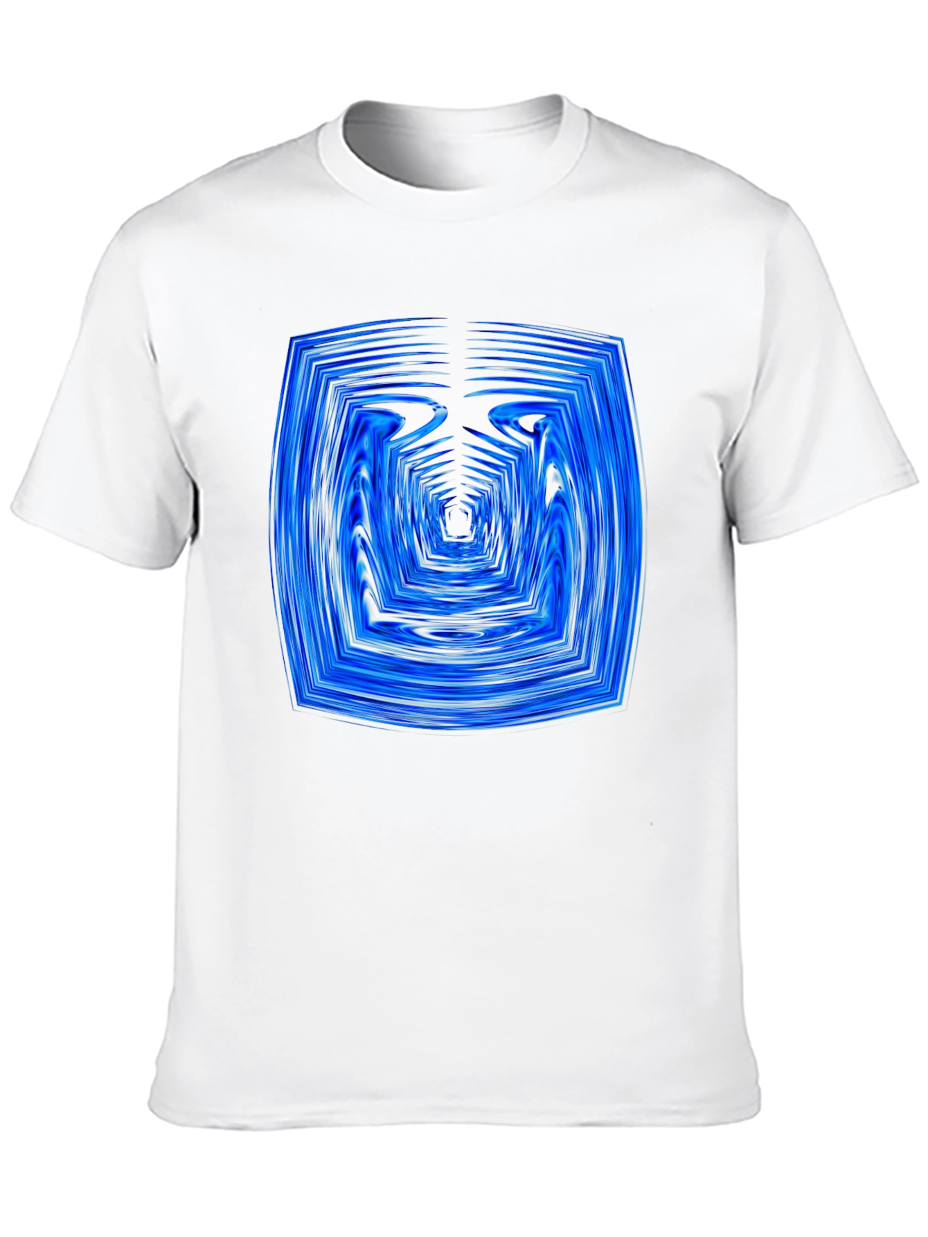 Abstract Tunnel Graphic Tee - Modern Black T-Shirt