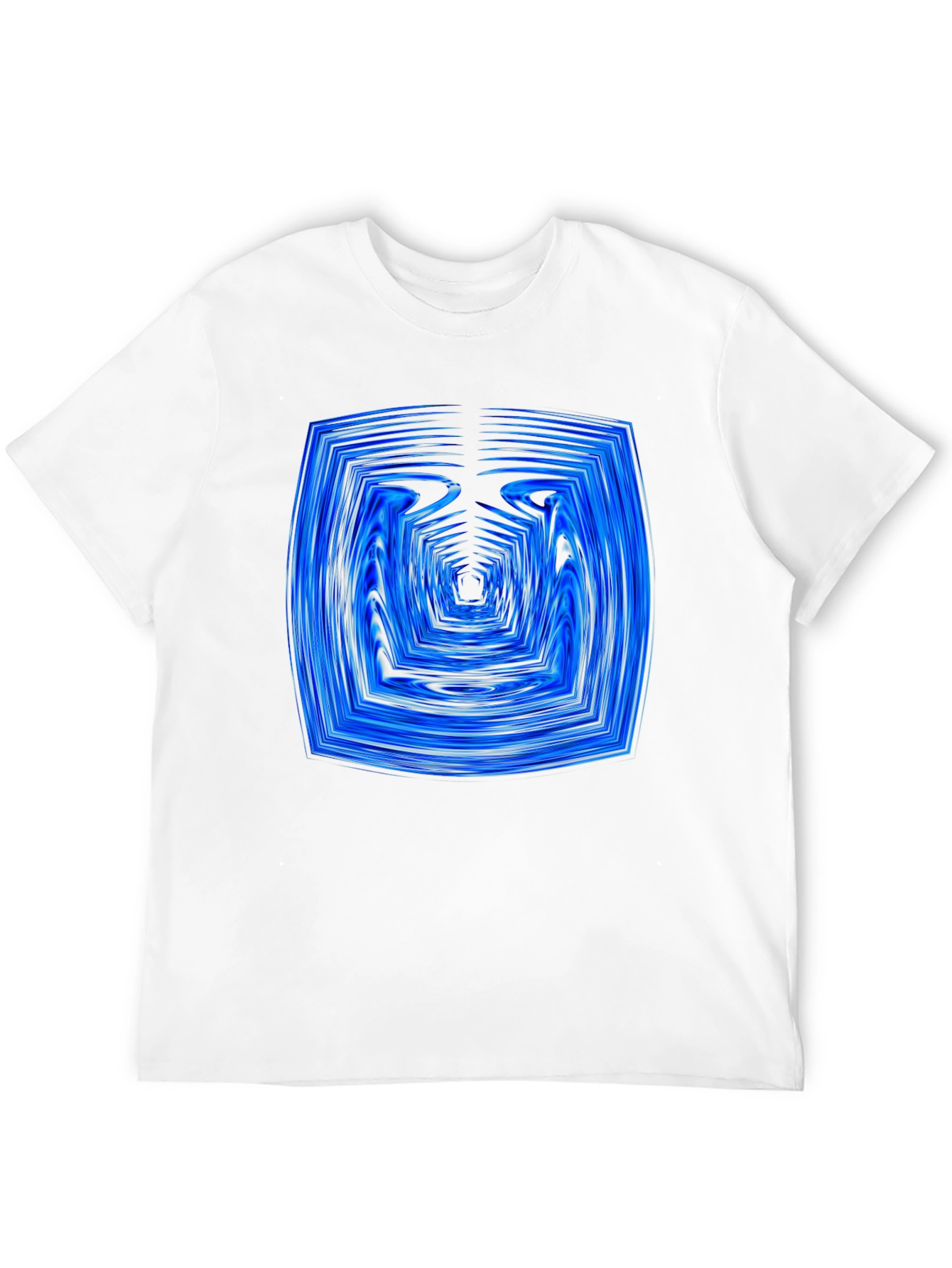 Abstract Tunnel Graphic Tee - Modern Black T-Shirt