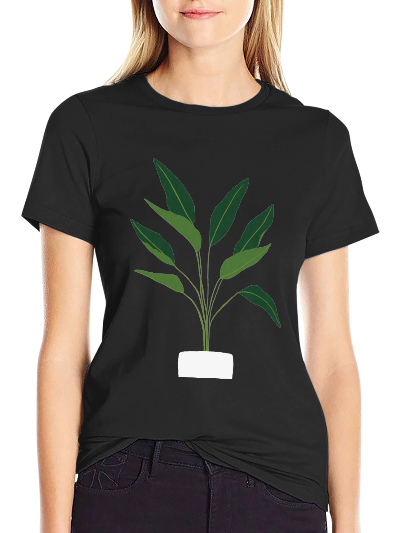 Black Plant Graphic Tee