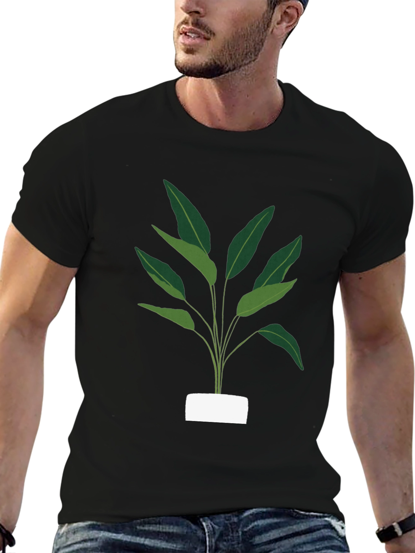 Black Plant Graphic Tee