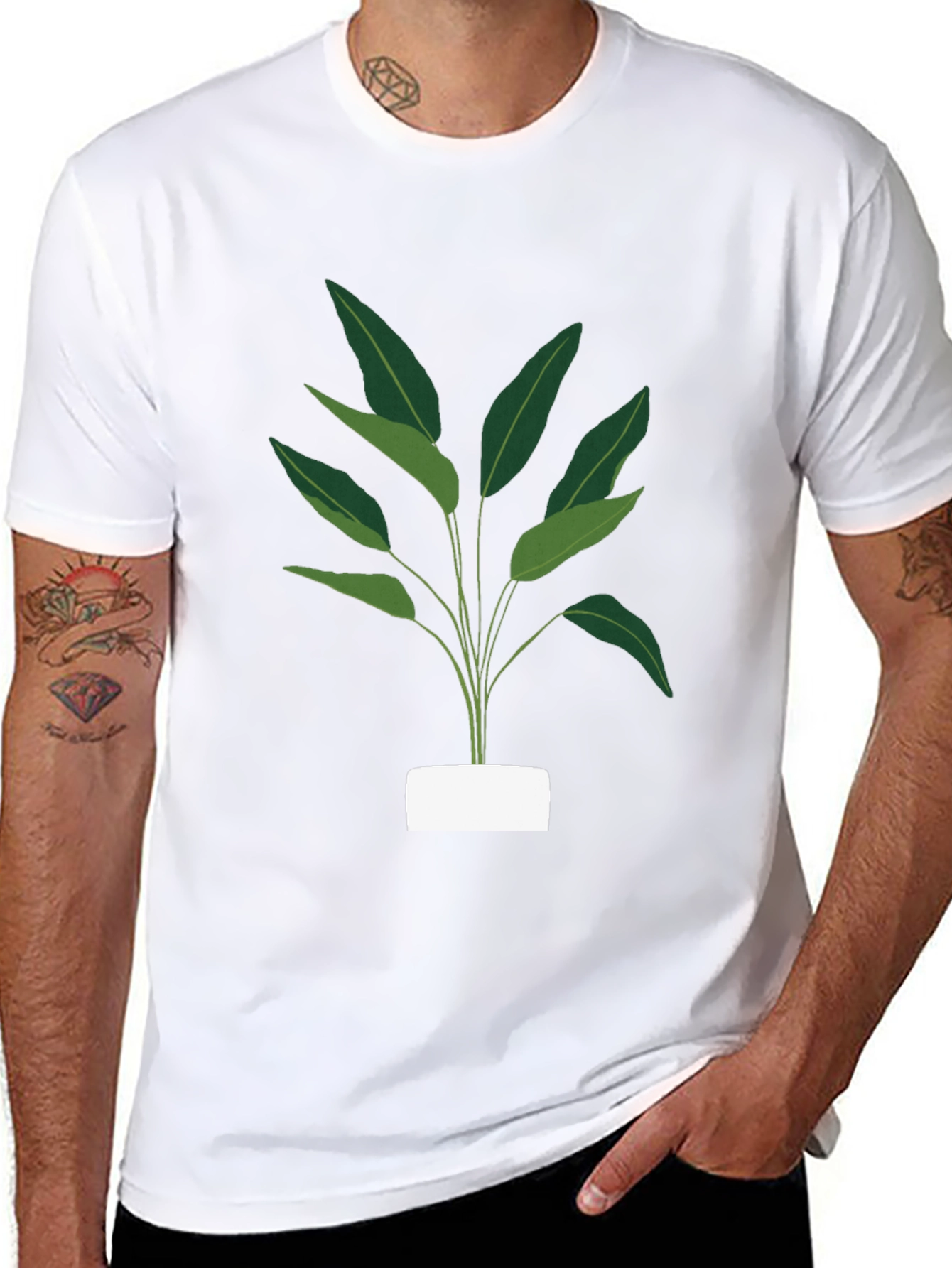 Black Plant Graphic Tee