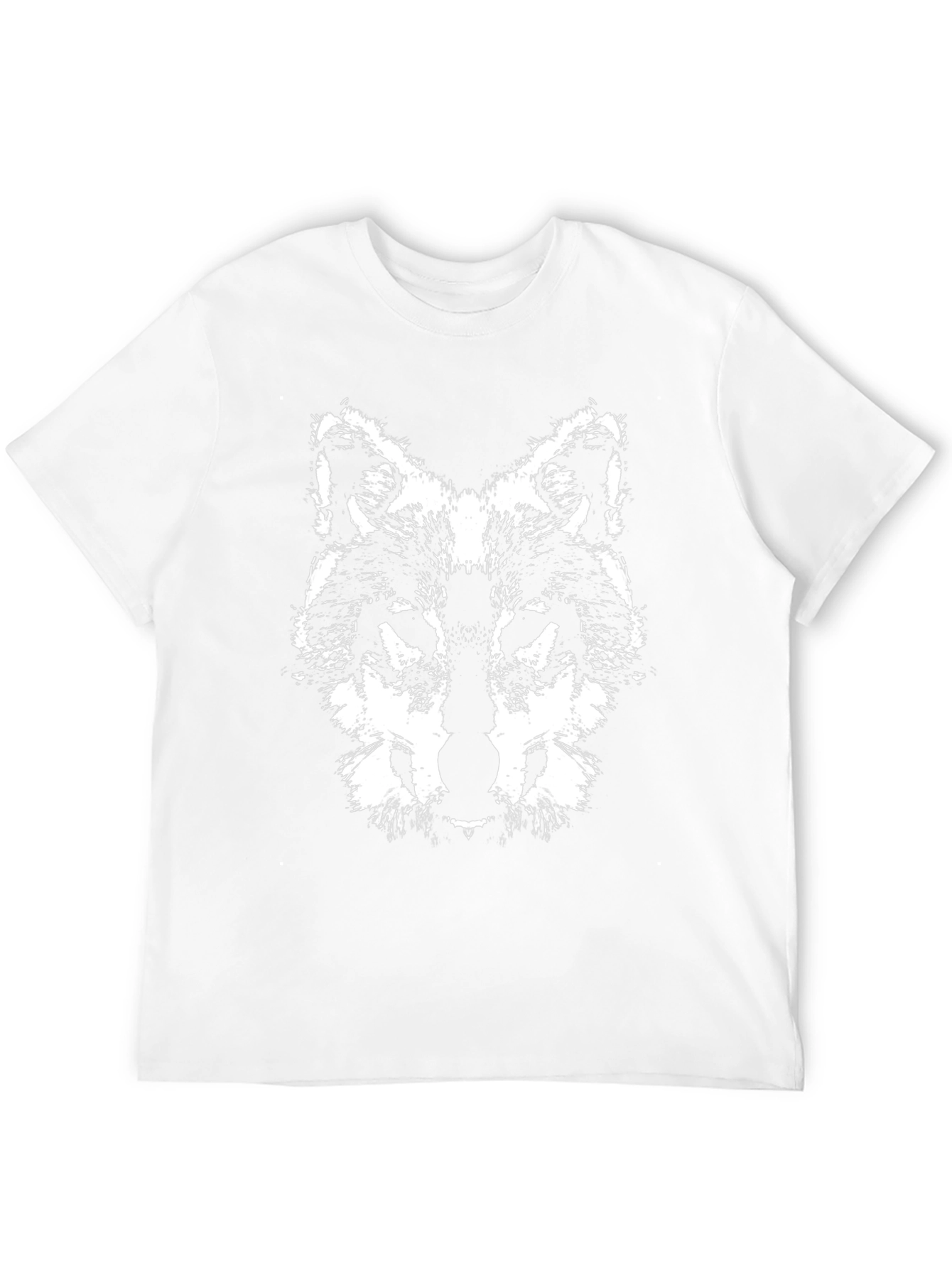 Wolf Graphic Tee - Black Cotton T-Shirt