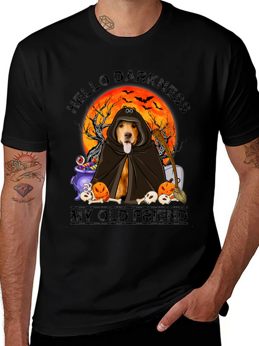Halloween Dog Graphic T-Shirt