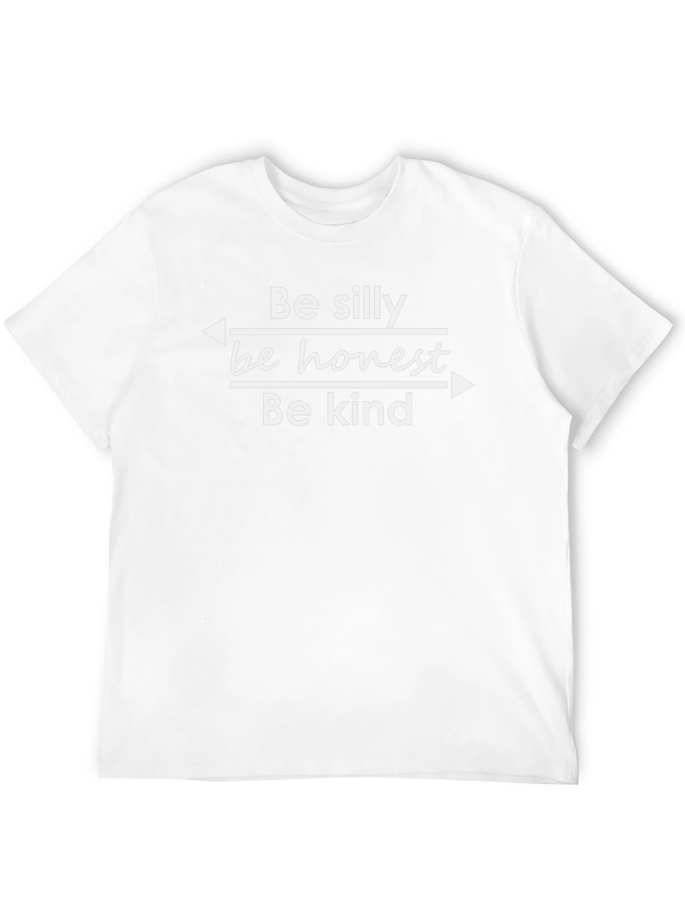 Be Silly Honest Kind T-Shirt - Black Graphic Tee