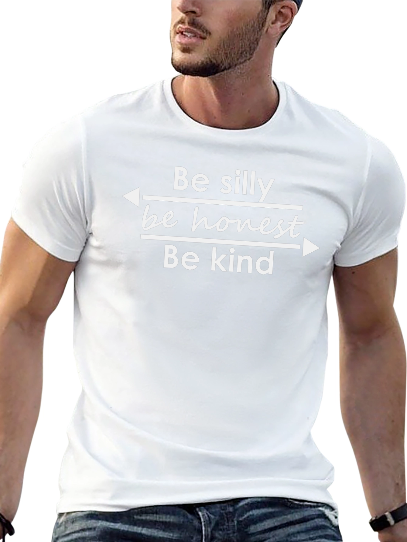 Be Silly Honest Kind T-Shirt - Black Graphic Tee