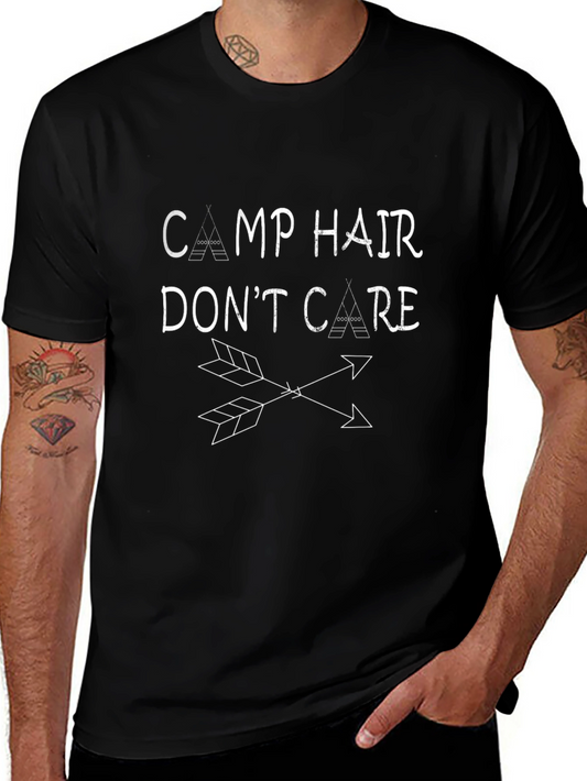 Camp Hair Dont Care Black T-Shirt