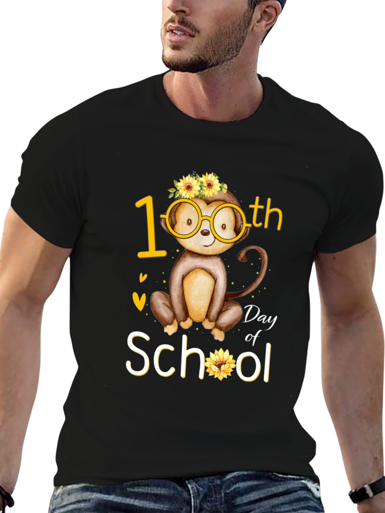 100th Day of School Monkey T-Shirt