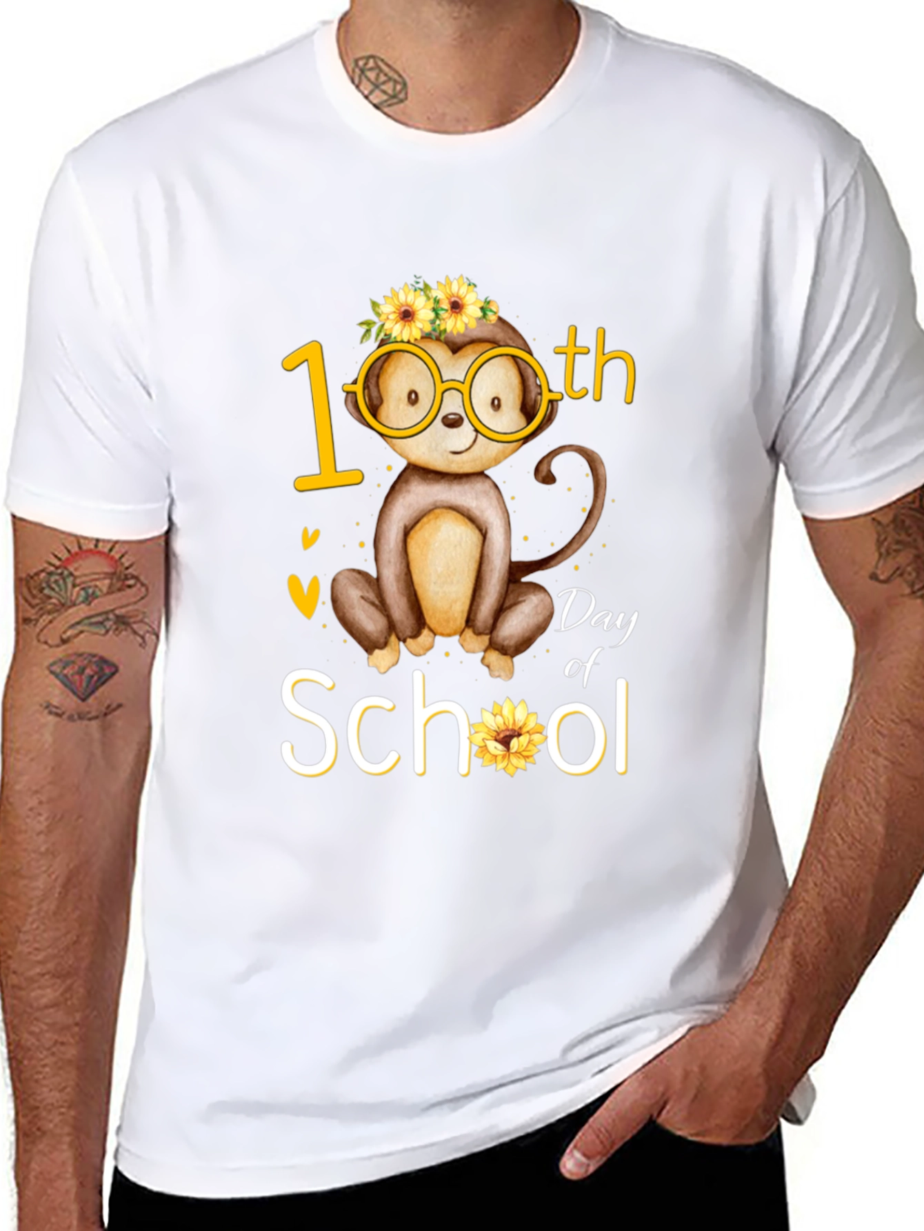 100th Day of School Monkey T-Shirt