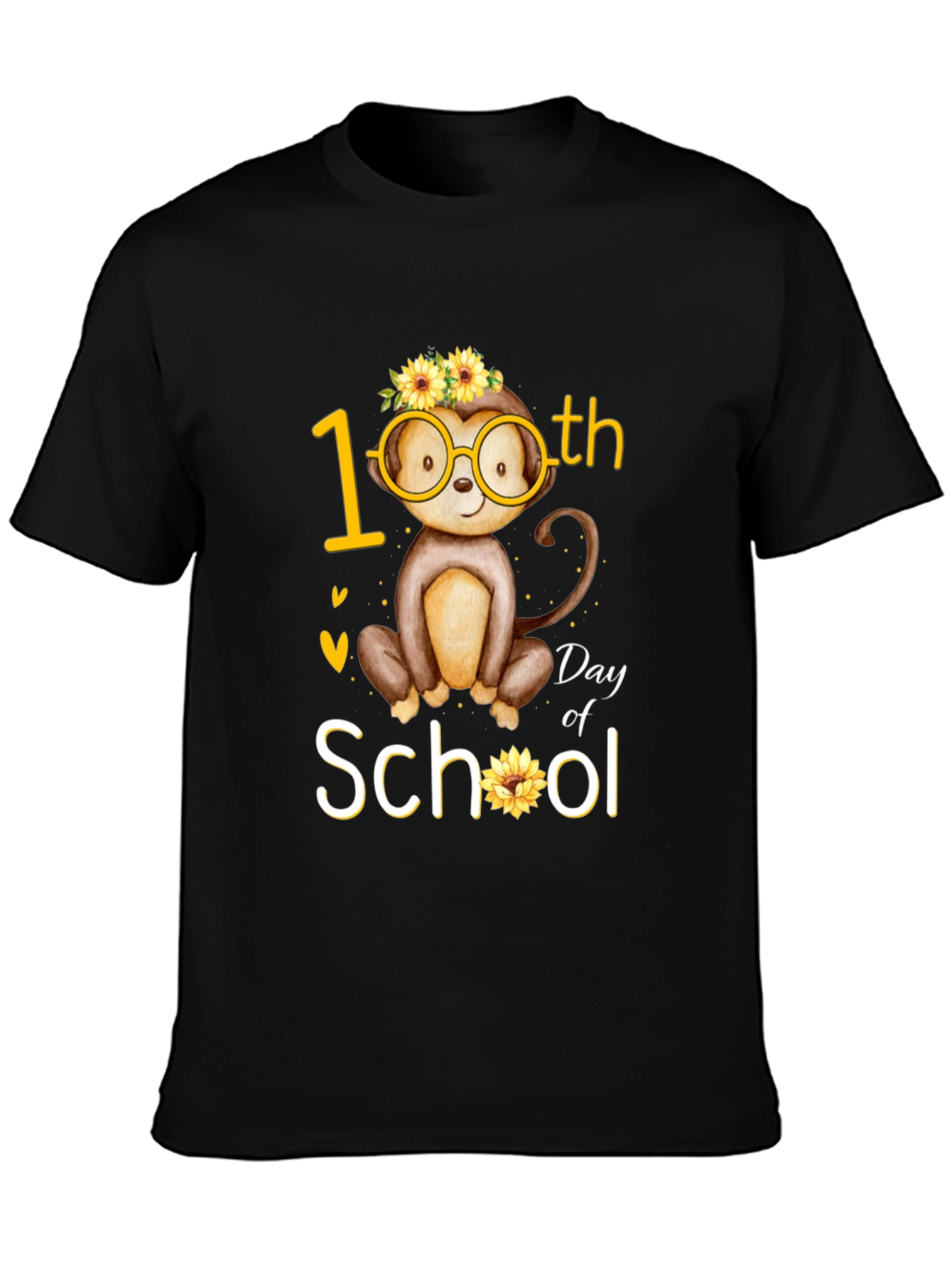 100th Day of School Monkey T-Shirt
