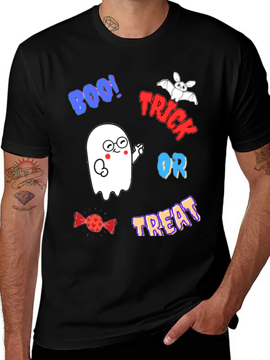 Halloween Ghost T-Shirt - Trick or Treat Tee