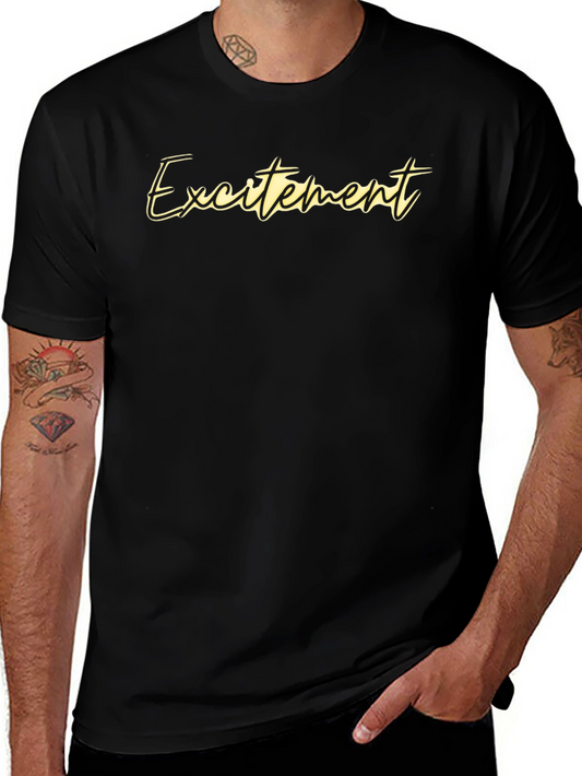 Excitement Black T-Shirt | Stylish Menswear