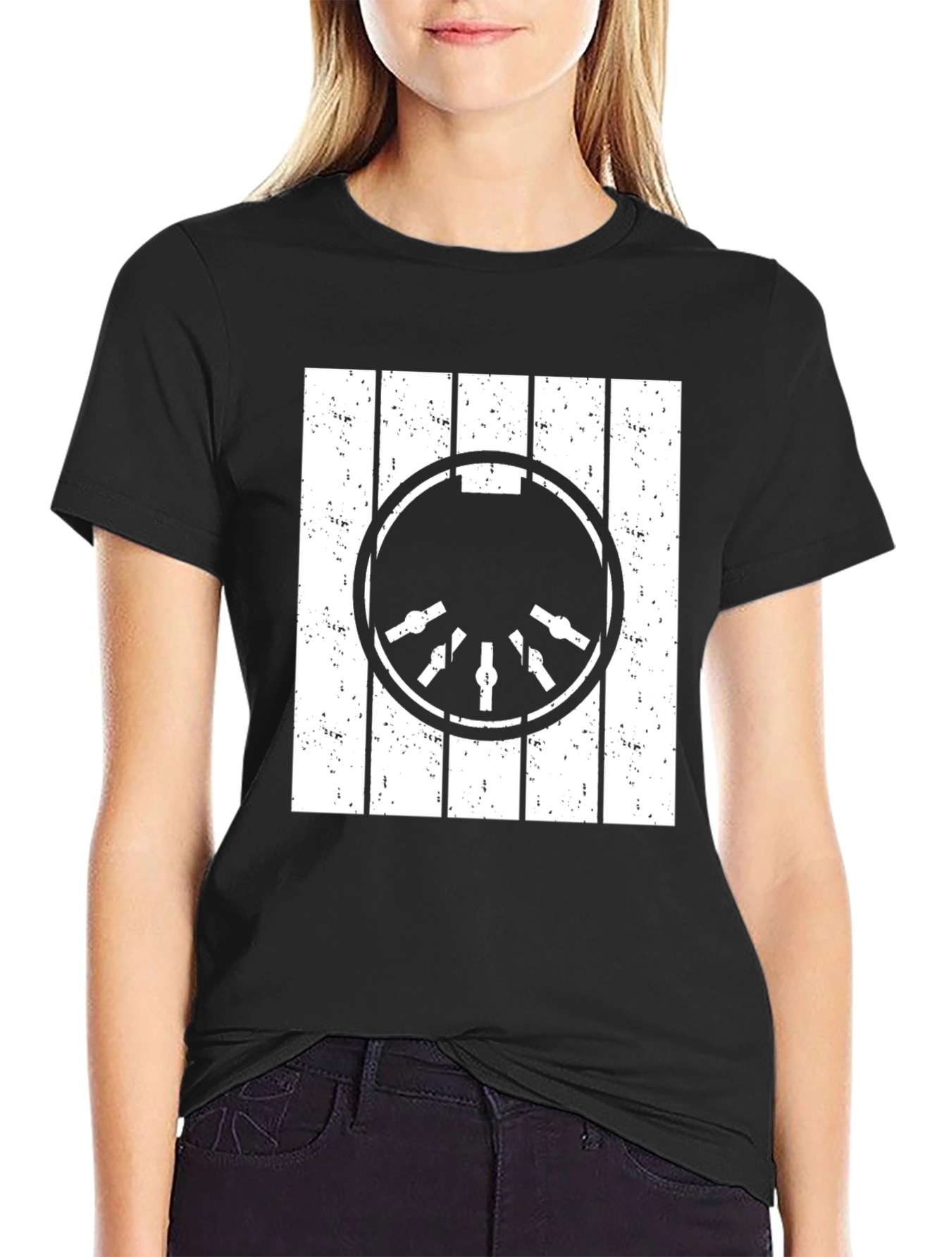 Millennium Falcon Cockpit T-Shirt - Distressed