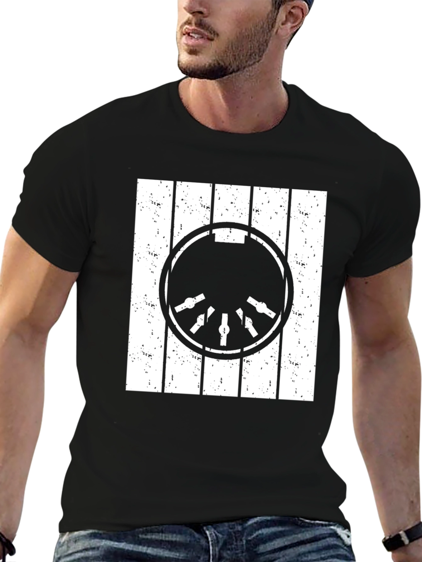 Millennium Falcon Cockpit T-Shirt - Distressed