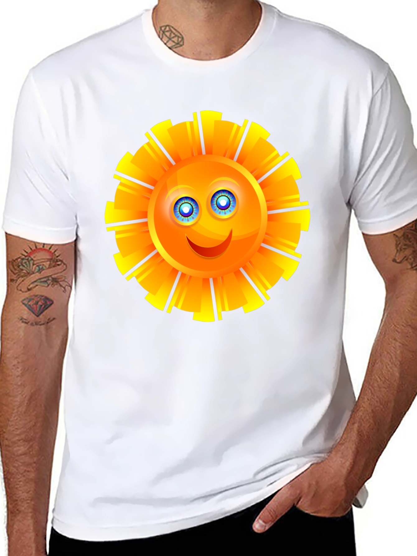 Sunny Day Graphic T-Shirt - Black