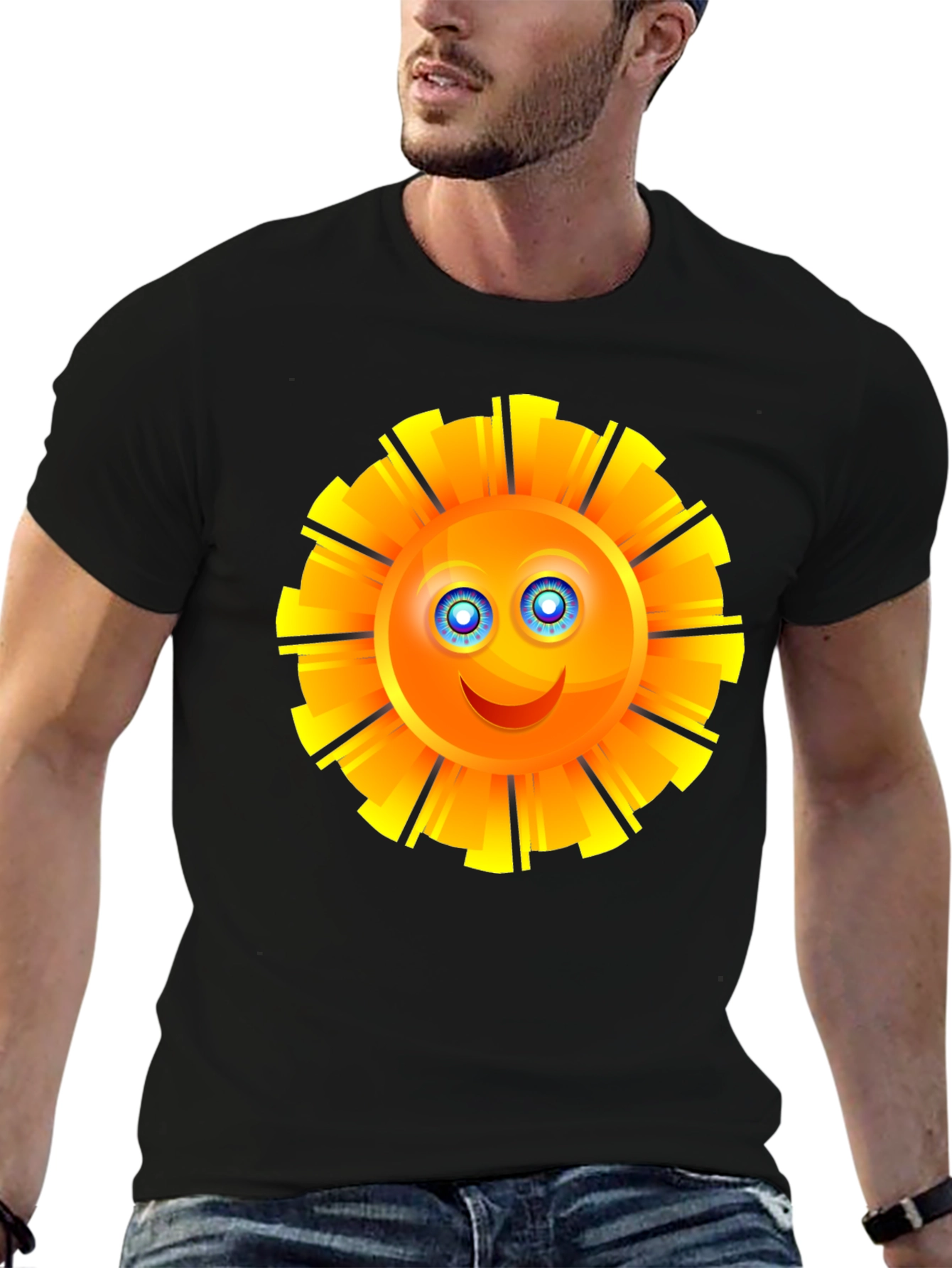 Sunny Day Graphic T-Shirt - Black