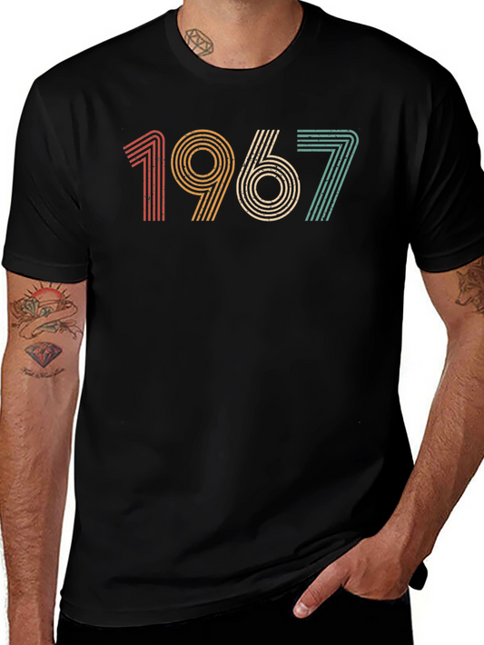 Retro 1967 Graphic T-Shirt - Vintage Style Birthday Tee