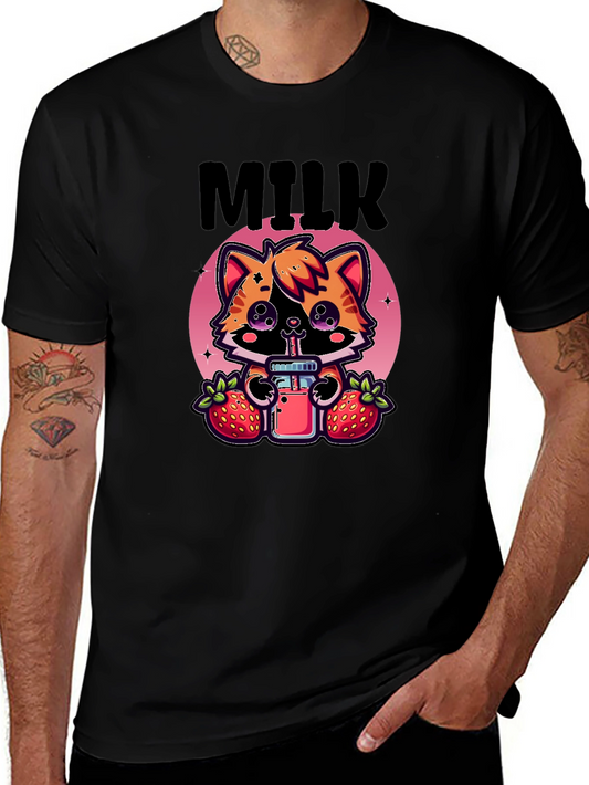 Kawaii Cat Milkshake T-Shirt