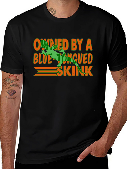Blue Tongued Skink Owner Black T-Shirt