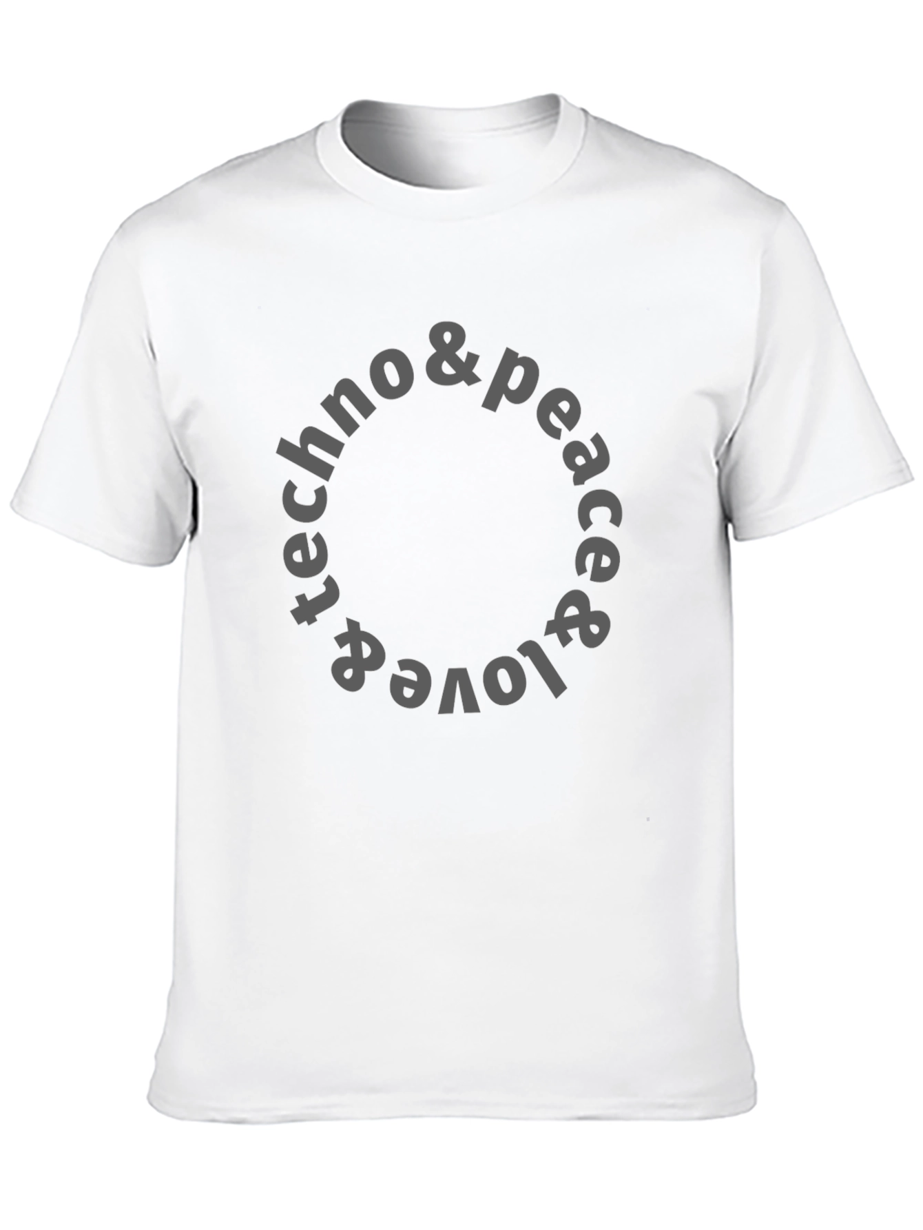 Techno Peace & Love T-Shirt - Unisex Graphic Tee