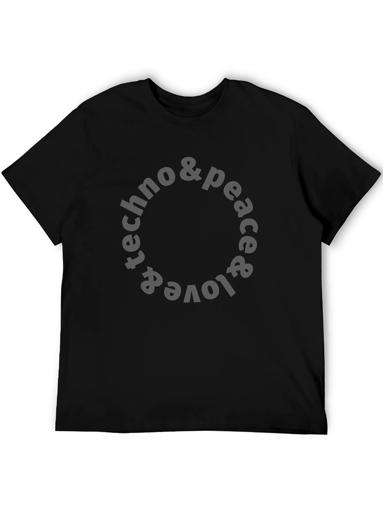 Techno Peace & Love T-Shirt - Unisex Graphic Tee