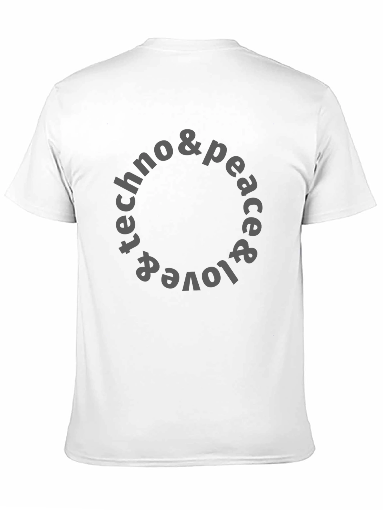 Techno Peace & Love T-Shirt - Unisex Graphic Tee