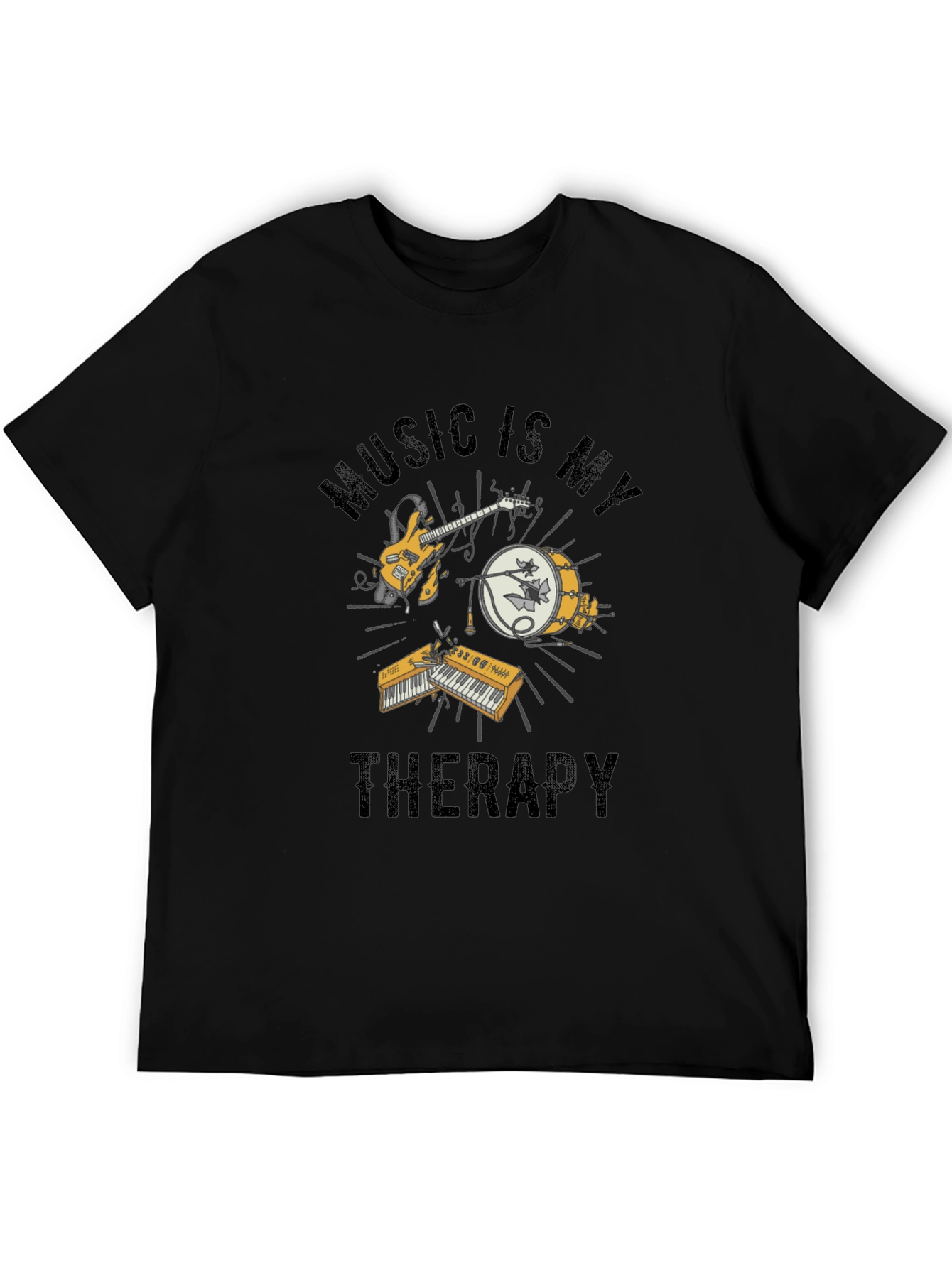 Music is My Therapy Graphic T-Shirt