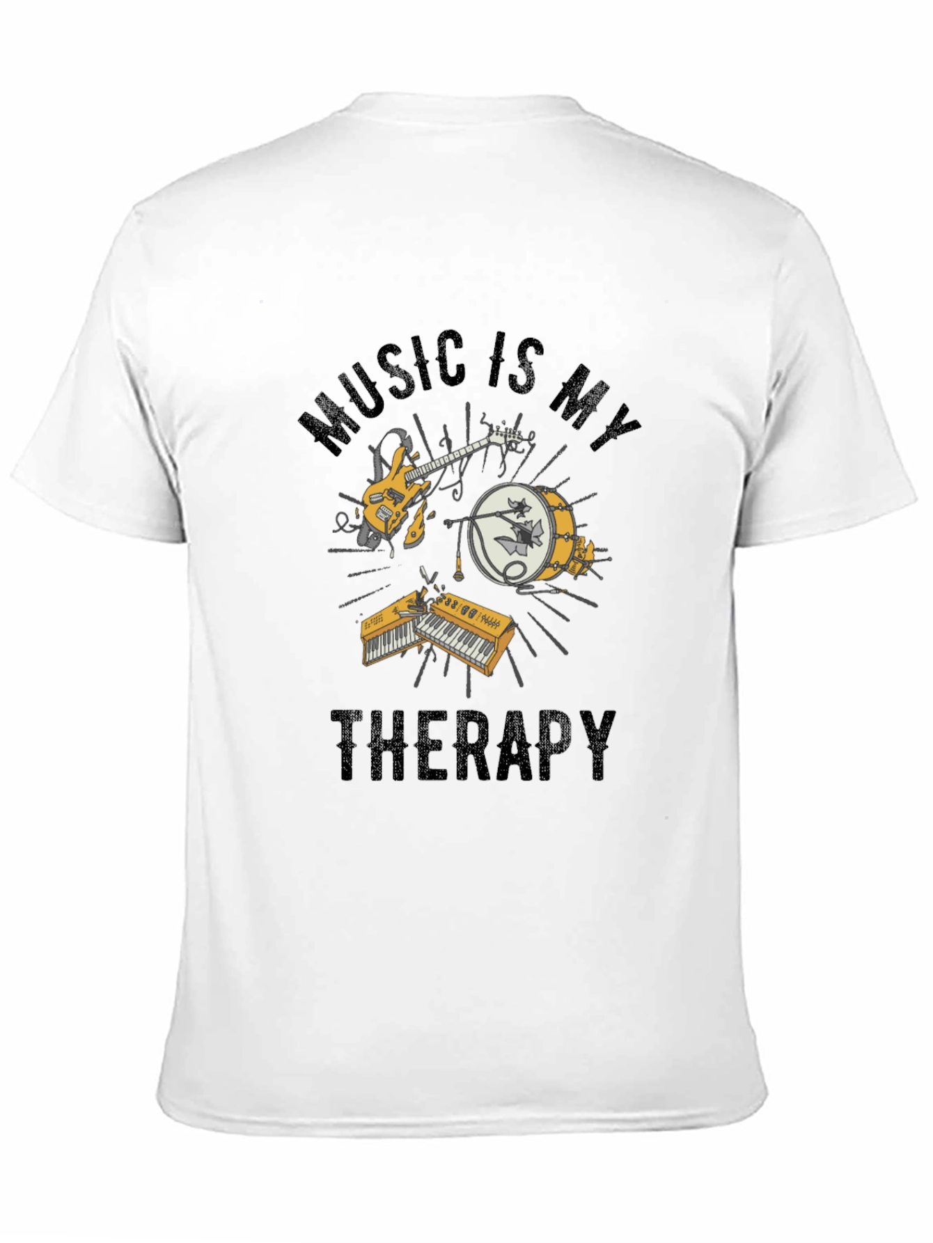 Music is My Therapy Graphic T-Shirt