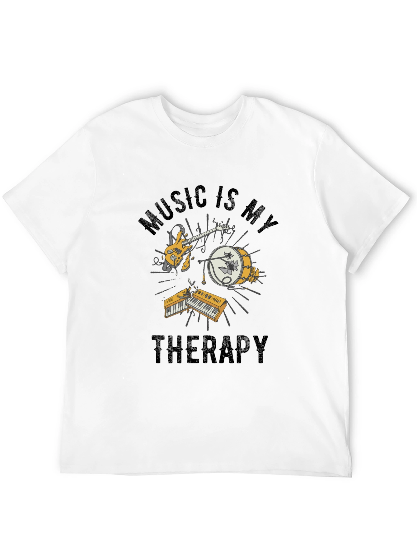 Music is My Therapy Graphic T-Shirt
