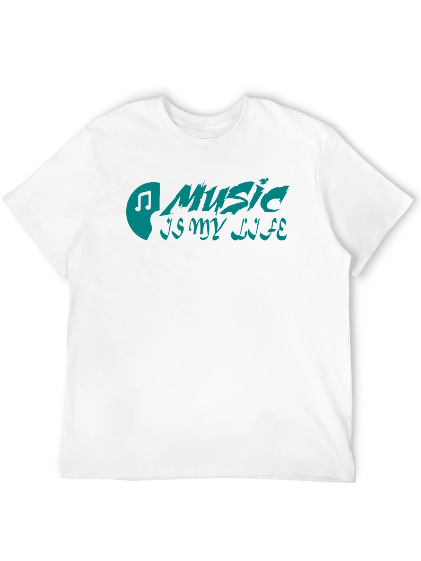 Music Is My Life Black Graphic Tee